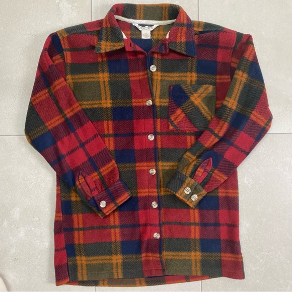 Fleece Plaid Button Up Shirt - Picture 4 of 7